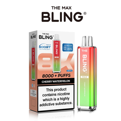 The Crystal Bling Max 8000 Prefilled Vape Pod Kit Box of 5