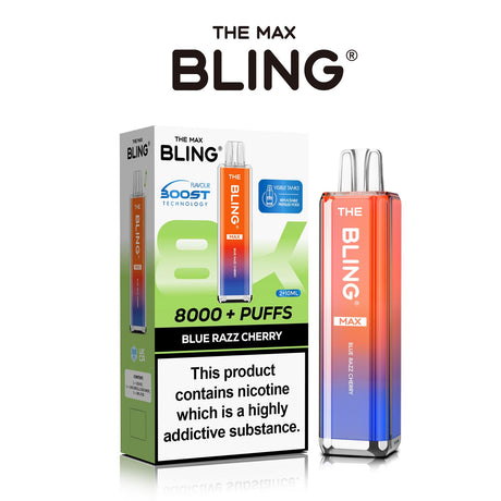 The Crystal Bling Max 8000 Prefilled Vape Pod Kit Box of 5