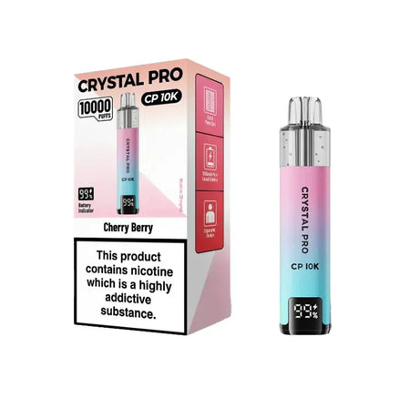 Crystal Pro CP10000 Prefilled Pod Kit Box of 5 - Cherry Berry - vapeukwholesale