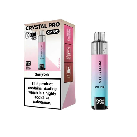 Crystal Pro CP10000 Prefilled Pod Kit Box of 5 - Cherry Cola - vapeukwholesale