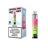 Crystal Pro CP10000 Prefilled Pod Kit Box of 5 - Cherry Ice - vapeukwholesale