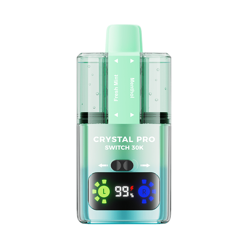 Crystal Pro Switch 30k Prefilled Pod Vape Kit Pack of 5 - Blueberry Cotton Candy/Raspberry Cotton Candy - vapeukwholesale