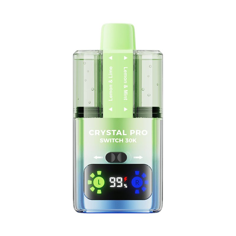 Crystal Pro Switch 30k Prefilled Pod Vape Kit Pack of 5 - Blueberry Cotton Candy/Raspberry Cotton Candy - vapeukwholesale