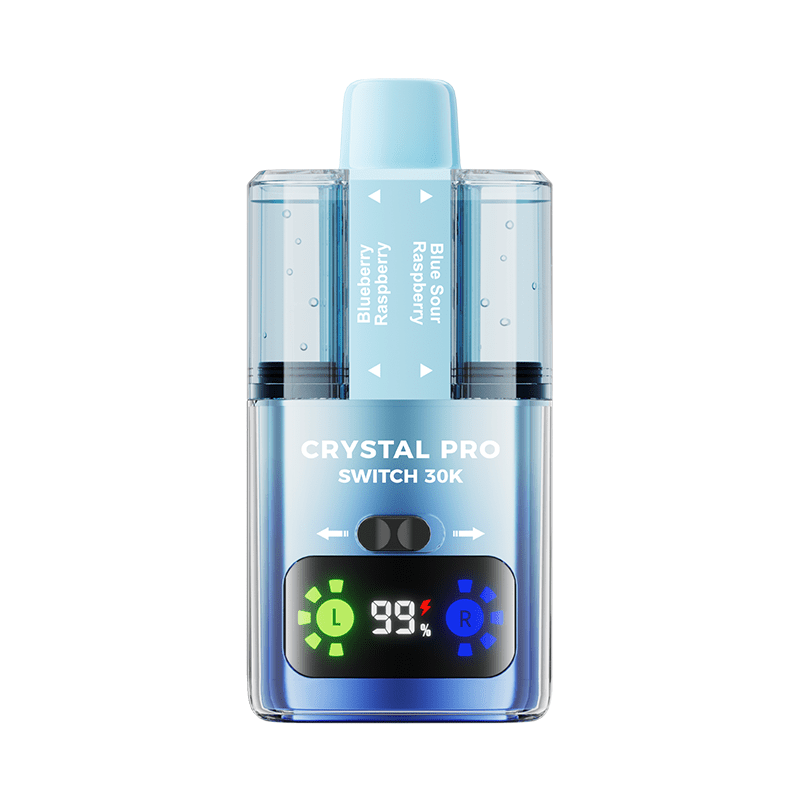 Crystal Pro Switch 30k Prefilled Pod Vape Kit Pack of 5 - Blueberry Cotton Candy/Raspberry Cotton Candy - vapeukwholesale