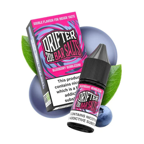 bulk wholesale Drifter Bar Nic Salt 10ml E - Liquid Box of 12 - Blueberry Bubblegum