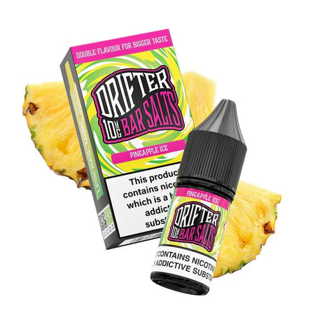 bulk wholesale Drifter Bar Nic Salt 10ml E - Liquid Box of 12 - Pineapple Ice