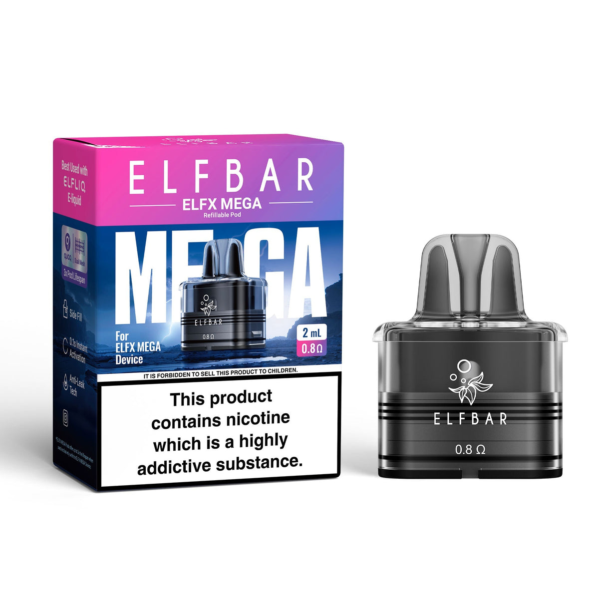 Elf Bar ELFX Mega Replacement Pods - Power Vape Shop