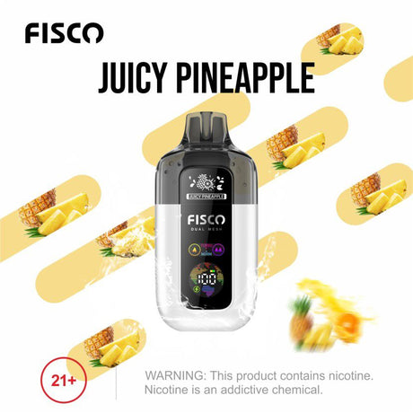 Fisco Point Pro 7000 Disposable Vape Box of 5 - Juicy Pineapple - vapeukwholesale