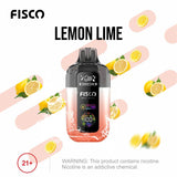 Fisco Point Pro 7000 Disposable Vape Box of 5 - Lemon Lime - vapeukwholesale