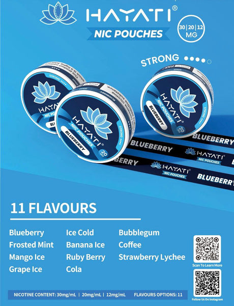 Hayati Nicotine Pouches Pack of 10 - Wholesale Price !