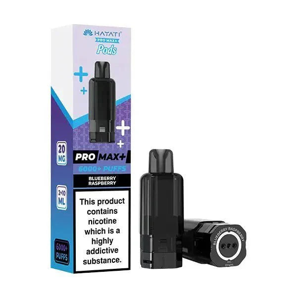 Hayati Pro Max Plus 6000 Pre - filled Pods Box of 5 - Blueberry Raspberry - vapeukwholesale