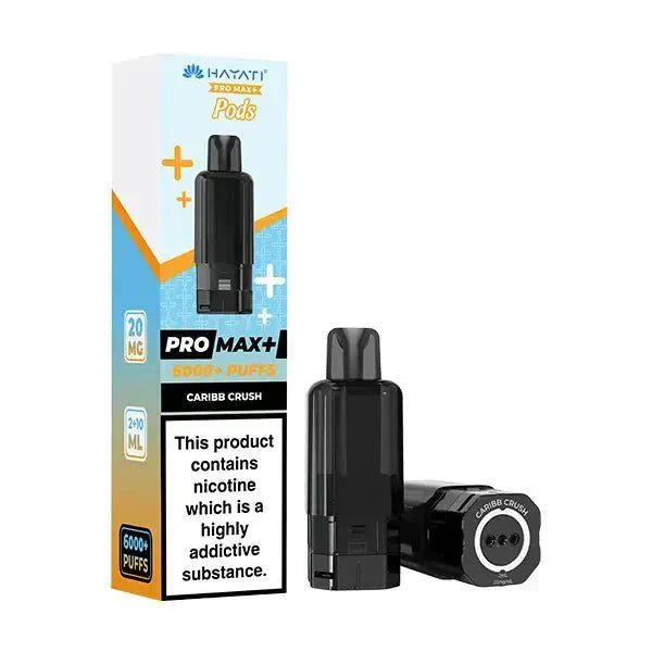 Hayati Pro Max Plus 6000 Pre - filled Pods Box of 5 - Caribb Crush - vapeukwholesale