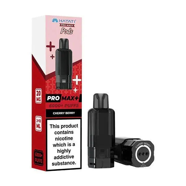 Hayati Pro Max Plus 6000 Pre - filled Pods Box of 5 - Cherry Berry - vapeukwholesale