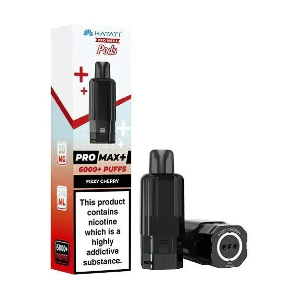 Hayati Pro Max Plus 6000 Pre - filled Pods Box of 5 - Fizzy Cherry - vapeukwholesale