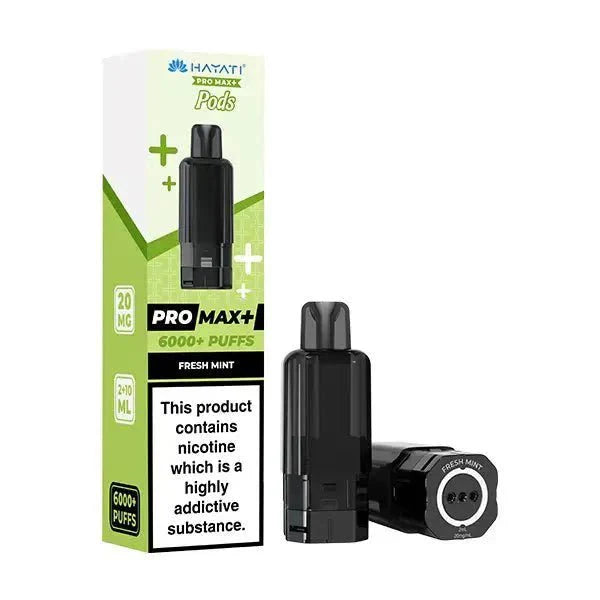 Hayati Pro Max Plus 6000 Pre - filled Pods Box of 5 - Fresh Mint - vapeukwholesale