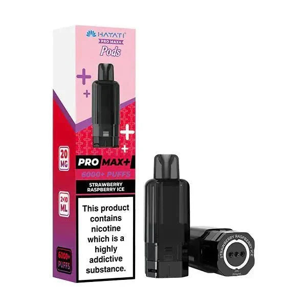 Hayati Pro Max Plus 6000 Pre - filled Pods Box of 5 - Strawberry Raspberry Ice - vapeukwholesale
