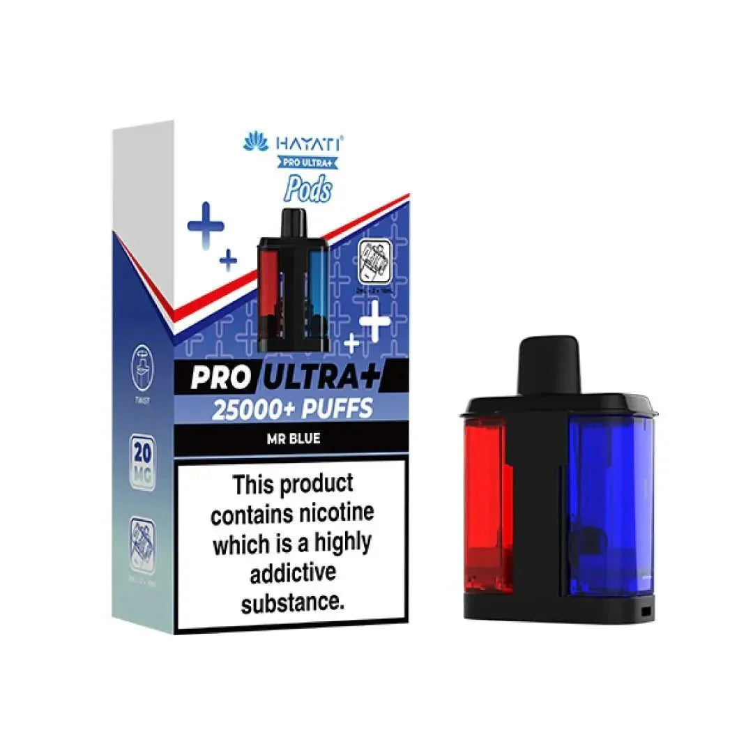 Hayati Pro Ultra Plus 25k Prefilled Pods Pack of 5 - Straw Cranberry Cherry / Cherry Ice - vapeukwholesale