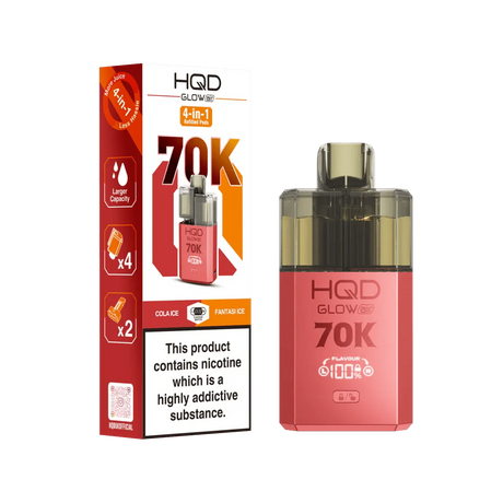 HQD Glow Air 70K Prefilled Pod Vape Kit - Power Vape Shop