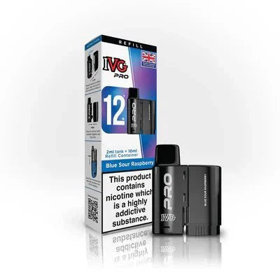 IVG 12 Pro Replacement Pods Pack of 5 - Blue Sour Raspberry - vapeukwholesale