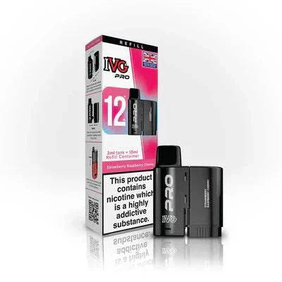 IVG 12 Pro Replacement Pods Pack of 5 - Strawberry Raspberry Cherry - vapeukwholesale