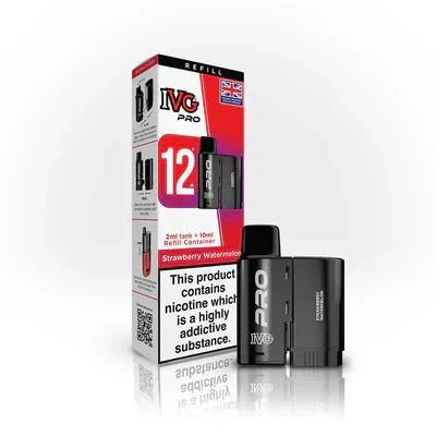 IVG 12 Pro Replacement Pods Pack of 5 - Strawberry Watermelon - vapeukwholesale