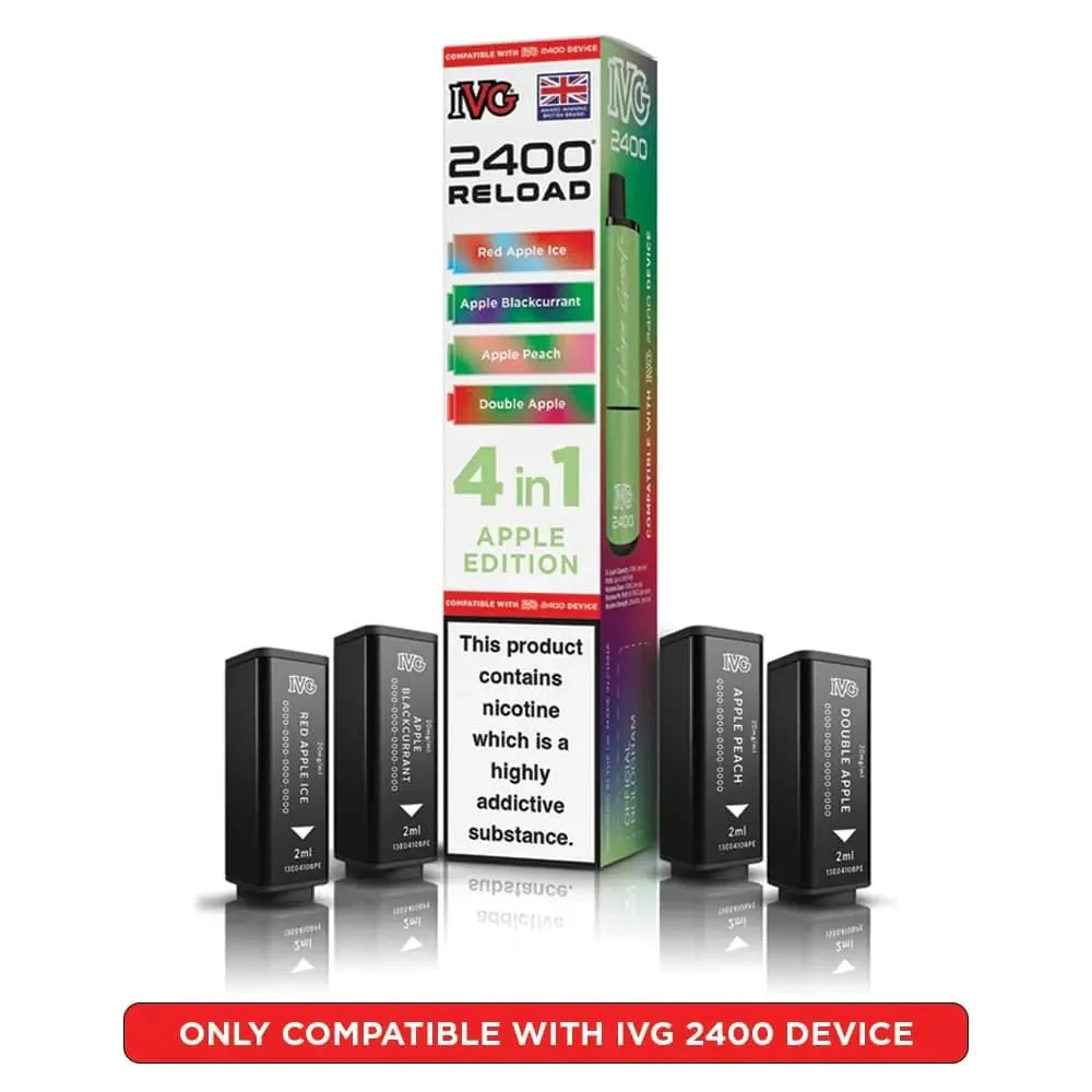 IVG 2400 Reload 4 in 1 Prefilled Pods | Pack of 4 - Power Vape Shop