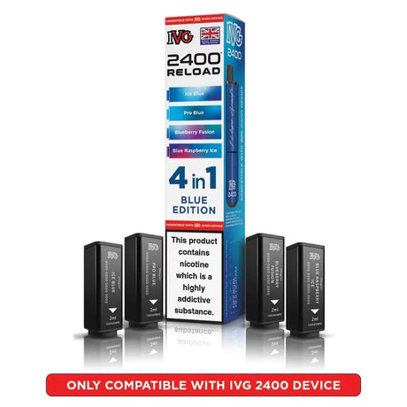 IVG 2400 Reload 4 in 1 Prefilled Pods | Pack of 4 - Power Vape Shop