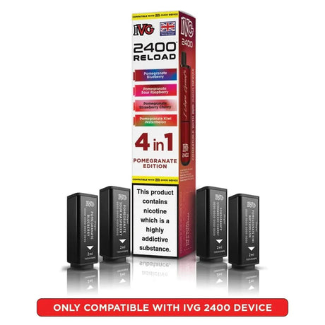 IVG 2400 Reload 4 in 1 Prefilled Pods | Pack of 4 - Power Vape Shop