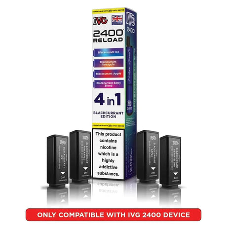 IVG 2400 Reload 4 in 1 Prefilled Pods | Pack of 4 - Power Vape Shop