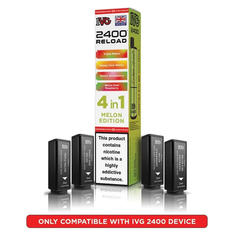 IVG 2400 Reload 4 in 1 Prefilled Pods | Pack of 4 - Power Vape Shop