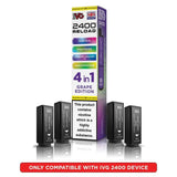 IVG 2400 Reload 4 in 1 Prefilled Pods | Pack of 4 - Power Vape Shop