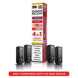 IVG 2400 Reload 4 in 1 Prefilled Pods | Pack of 4 - Power Vape Shop