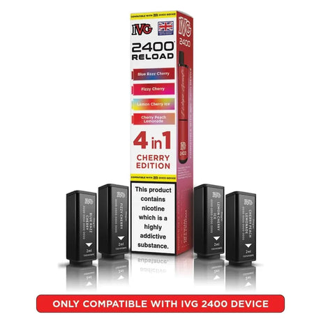 IVG 2400 Reload 4 in 1 Prefilled Pods | Pack of 4 - Power Vape Shop
