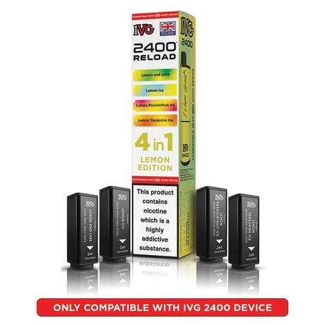 IVG 2400 Reload 4 in 1 Prefilled Pods | Pack of 4 - Power Vape Shop