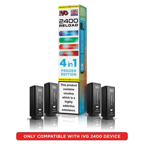 IVG 2400 Reload 4 in 1 Prefilled Pods | Pack of 4 - Power Vape Shop