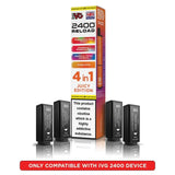 IVG 2400 Reload 4 in 1 Prefilled Pods | Pack of 4 - Power Vape Shop