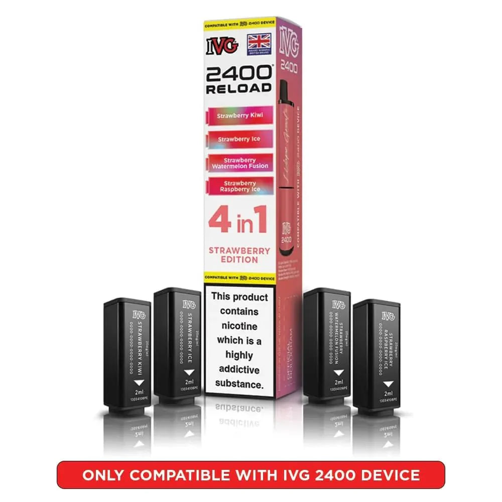 IVG 2400 Reload 4 in 1 Prefilled Pods | Pack of 4 - Power Vape Shop