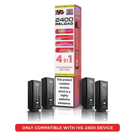 IVG 2400 Reload 4 in 1 Prefilled Pods | Pack of 4 - Power Vape Shop