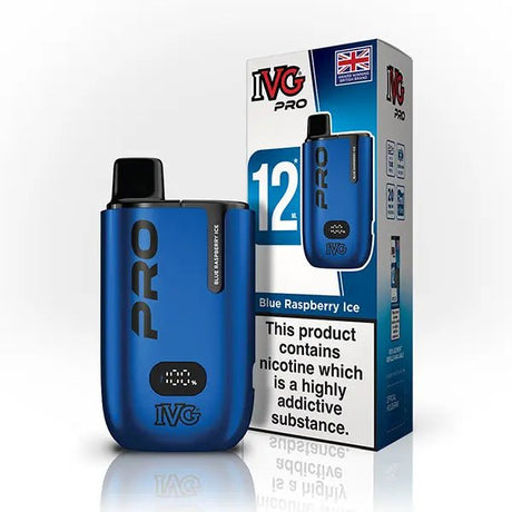 IVG Pro 10K Disposable Pod Kit - Box of 5 - Blue Raspberry Ice - vapeukwholesale