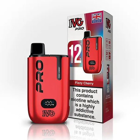 IVG Pro 10K Disposable Pod Kit - Box of 5 - Fizzy Cherry - vapeukwholesale