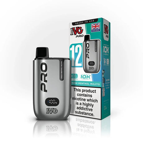 IVG Pro 10K Disposable Pod Kit - Box of 5 - Fresh Menthol Mojito - vapeukwholesale