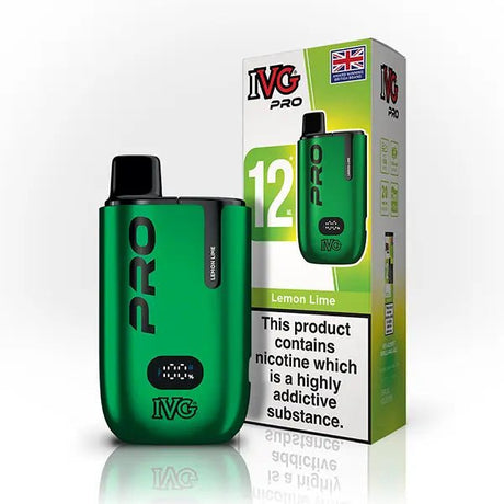 IVG Pro 10K Disposable Pod Kit - Box of 5 - Lemon Lime - vapeukwholesale