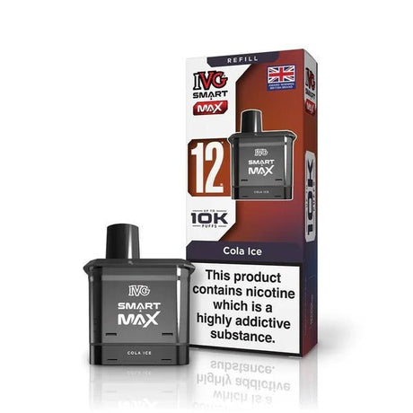 IVG Smart Max 10k Prefilled Refill Pods Pack of 5 - Cola Ice - vapeukwholesale