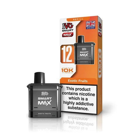 IVG Smart Max 10k Prefilled Refill Pods Pack of 5 - Exotic Fruits - vapeukwholesale