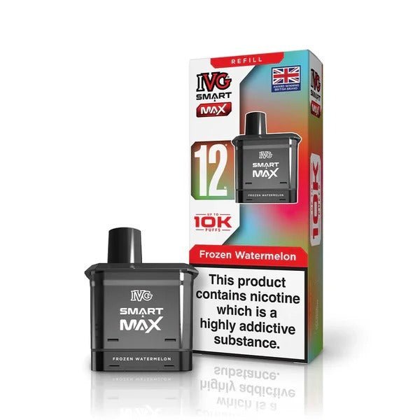 IVG Smart Max 10k Prefilled Refill Pods Pack of 5 - Frozen Watermelon - vapeukwholesale