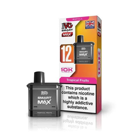 IVG Smart Max 10k Prefilled Refill Pods Pack of 5 - Tropical Fruits - vapeukwholesale