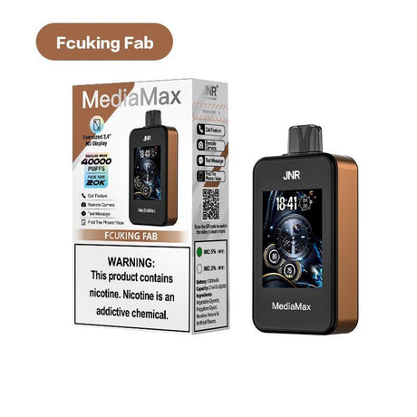 JNR Media Max 40k Prefilled Vape Pack of 5 - Fcuking Fab - vapeukwholesale