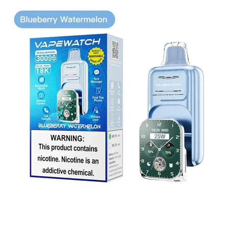JNR Vape Watch 30k Prefilled Vape Pack of 5 - Blueberry Watermelon - vapeukwholesale