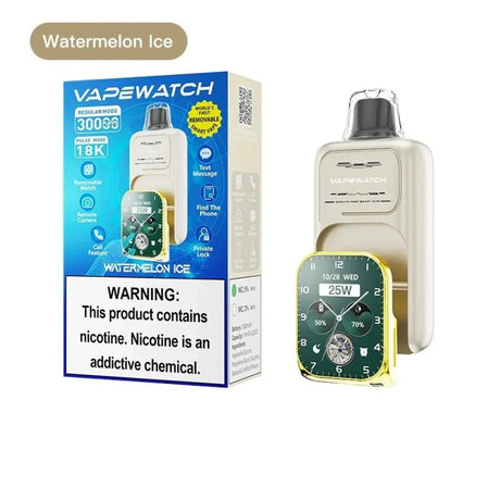 JNR Vape Watch 30k Prefilled Vape Pack of 5 - Watermelon Ice - vapeukwholesale