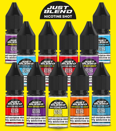 bulk wholesale Just Blend Nicotine Shots - Sweet Shot - 18mg/70vg - Box Of 100 - 